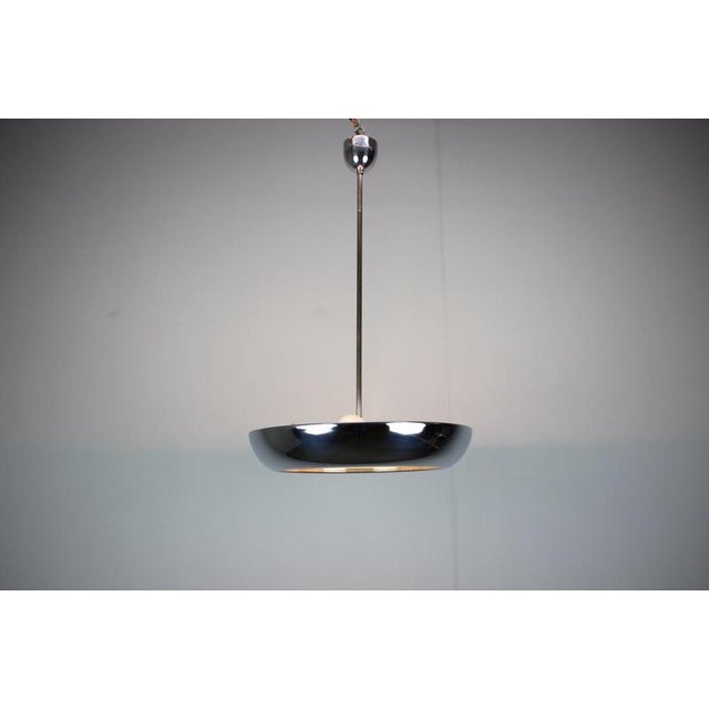 UFO Pendant Lamp by Josef Hurka for Napako, Former Czechoslovakia, 1930s For Sale - Image 13 of 14