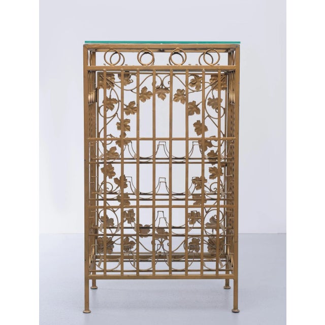 Gilt Metal Cocktail Bar, Italy, 1950s For Sale - Image 9 of 14