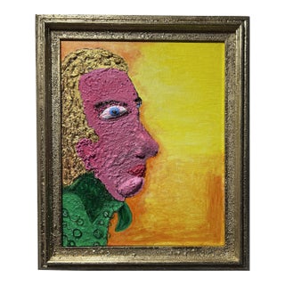 Original Painting on Canvas, Portrait of Andrew Jackson Signed Serg Graff, Coa For Sale