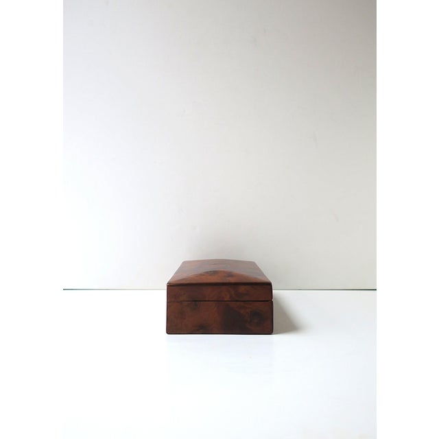 Burl Wood Jewelry Box, Mid-20th Century For Sale - Image 11 of 13