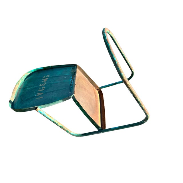 Vintage Metal Mid Century Rustic Chairs - Set of 2 For Sale - Image 4 of 11