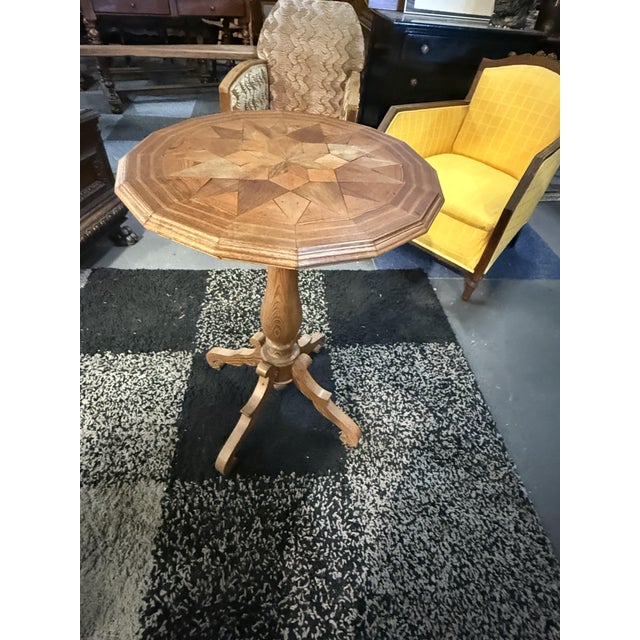Cherry and Walnut Side Table, 1940s For Sale - Image 4 of 4