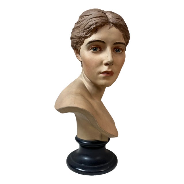 Plaster Bust of a Woman For Sale