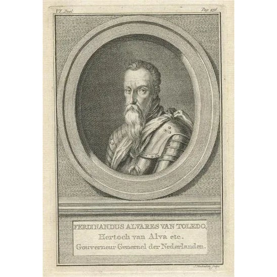 Fernando Alvarez De Toledo Y Pimentel, Spanish Noble, General and Diplomat, 1750, Print For Sale - Image 6 of 6