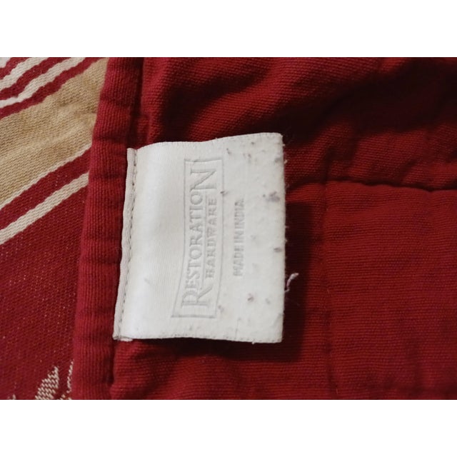 Vintage Quilt by Restoration Hardware King/Queen and Shams, Sturdy and Heavy For Sale - Image 4 of 7