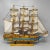 Mid-Century Modern Handmade HMS Endeavour Ship Model, England, 1970s For Sale - Image 3 of 8