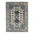 8x10 Ivory Hand-Knotted Wool Stacked Diamond Motif Traditional Carpet Rug For Sale