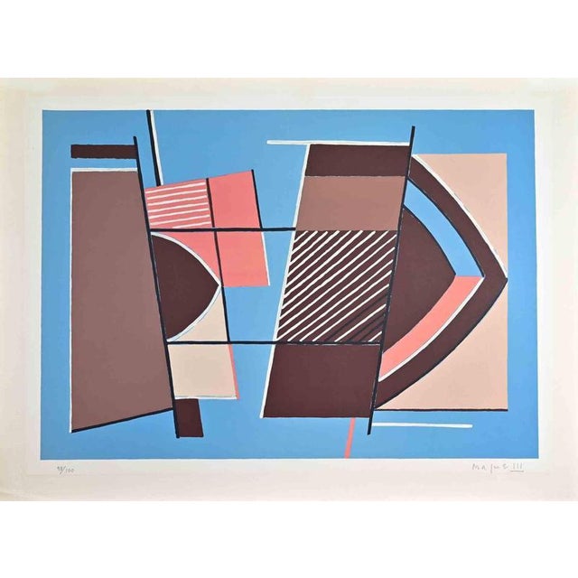 Modern Alberto Magnelli, Abstract Composition, Edition of 100, 1958, Lithograph For Sale - Image 3 of 3