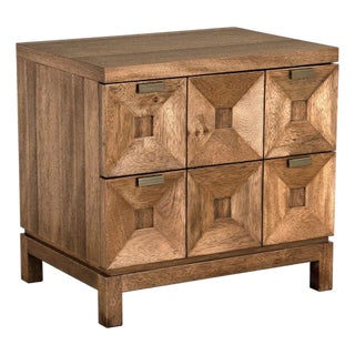 NOIR Musashi 2 Drawer, Small, Dark Walnut For Sale