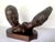 This striking piece of mid century modern sculpture is an incredible find. Heavy wood on a sturdy base with a superb...