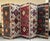 breathtaking, one-of-a-kind custom 5-panel folding room divider, masterfully upholstered using genuine antique flat-weave...