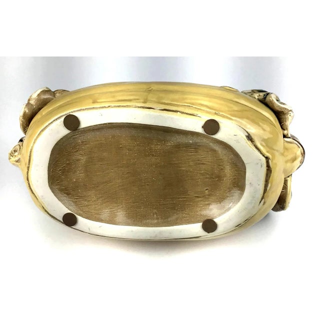 Vintage Studio Rustic Pottery Basket For Sale - Image 9 of 11