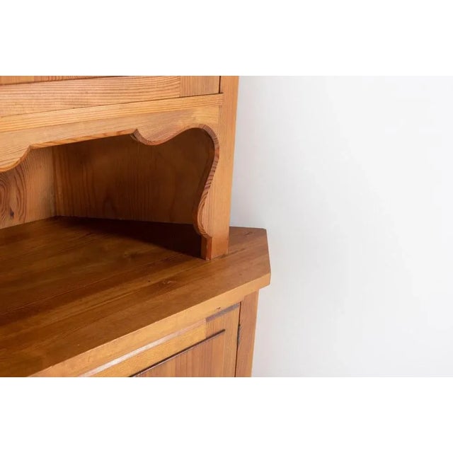 Wood Solid Pine Lovö Corner Cabinet by Axel Einar Hjorth for Nordiska Kompaniet For Sale - Image 7 of 13