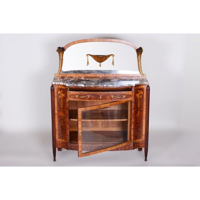 Art Deco Mahogany, Marble and Bronze Buffet by Paul Follot, France, 1920s For Sale - Image 14 of 18