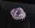 Late 20th Century 5.26ct Purple Sapphire Gia Heated Ceylon 1.43ct Diamond Platinum Ring, Size 7 For Sale - Image 10 of 18