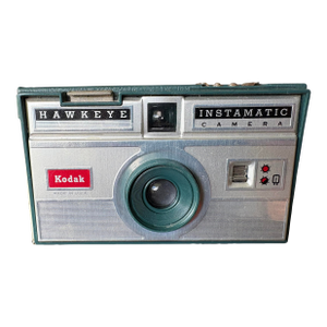 Vintage Kodak Hawkeye Instamatic Camera – Mid Century American Film Camera in Sage Green & Cream