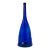 Vintage Cobalt Blue Flattened Glass Bottle Vase 19 Inch For Sale