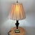 Vintage Original Rembrandt Masterpiece Brass & Metal Table Lamp, Pleated Shade For Sale - Image 12 of 12