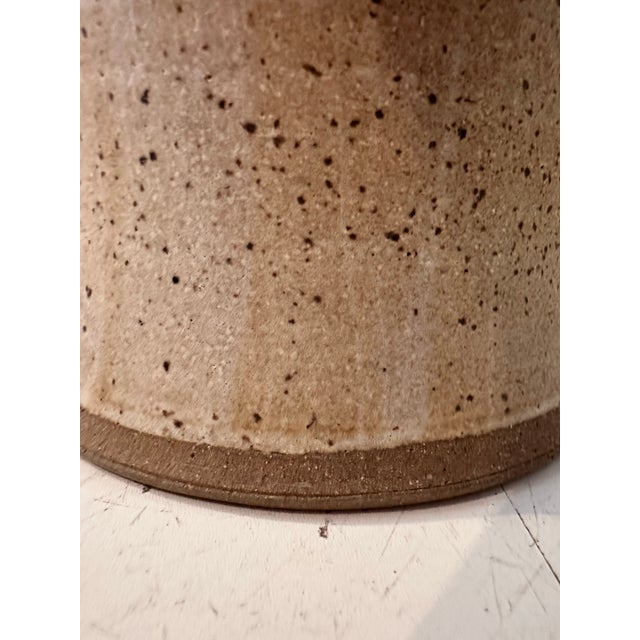 Tan Large Tan Ceramic Vessel by Stephen May For Sale - Image 8 of 8