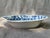 Ceramic Vintage Hand Painted Blue Meissen Serving Dish For Sale - Image 7 of 15