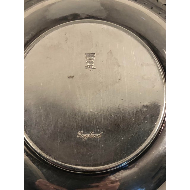 Silver Mid 20th Century English Silver Condiment / Sauce Bowl With Saucer For Sale - Image 8 of 15