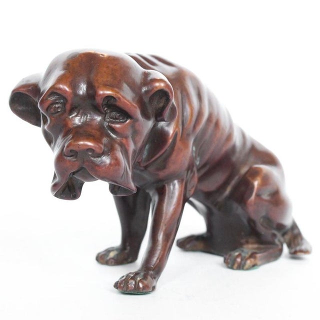 Vintage Bronze Dogs, 1920s, Set of 2 For Sale - Image 3 of 9