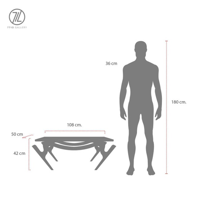 Mexican 1950s Amazing Floating Coffee Table Attributed to Eugenio Escudero For Sale - Image 3 of 17