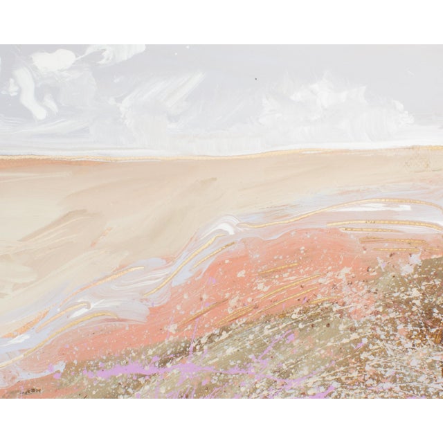 Abstract Signed 1980s Abstract Acrylic Landscape by Harry Hilson For Sale - Image 3 of 7