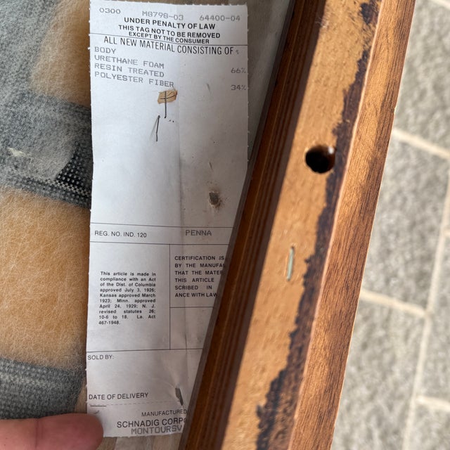 Vintage Schnadig James Mont / Ming Style Horseshoe Chairs in Maple & Brass - A Pair For Sale - Image 12 of 18