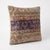 This 20'' x 20'' pillow cover was made from an authentic Turkish rug — navy medallion band with red and green florals....