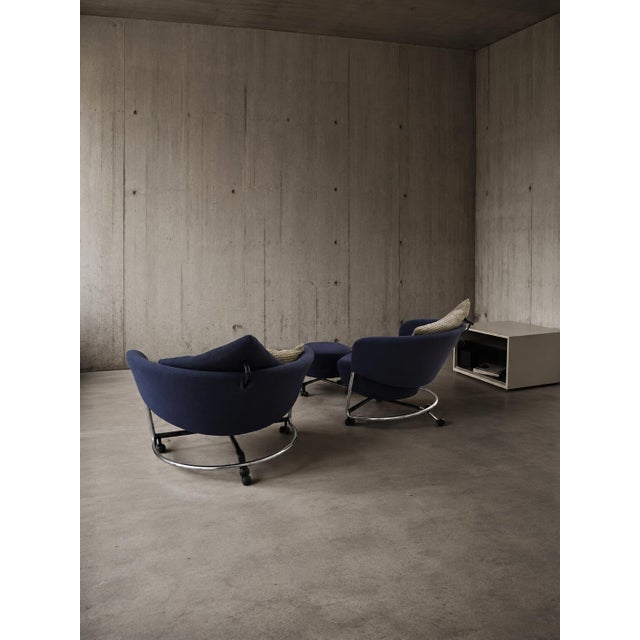 Girotonda Lounge Chairs and Ottoamn by Francesco Binfaré for Cassina, 1990s, Set of 3 For Sale - Image 5 of 9