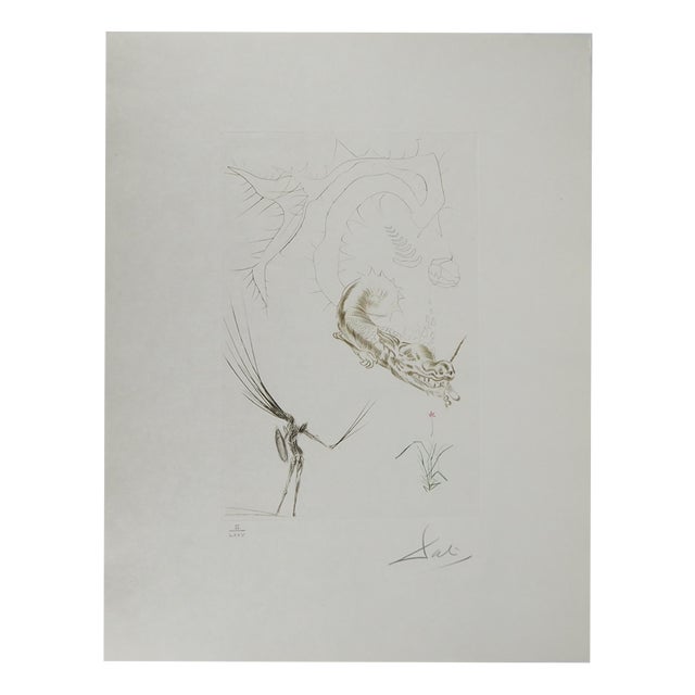 Salvador Dali, Tristan and the Dragon, Engraving For Sale