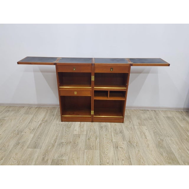 Teak Bar Cart by Reno Wahl Iversen for Dyrlund, Denmark, 1960s For Sale - Image 3 of 18