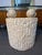 Ivory 1990’s Postmodern Tessellated Stone and Glass Top Console Table For Sale - Image 8 of 9