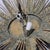 1950s Vintage Gilt Sunburst Wall Light with Textured Dome, 1950s For Sale - Image 5 of 14