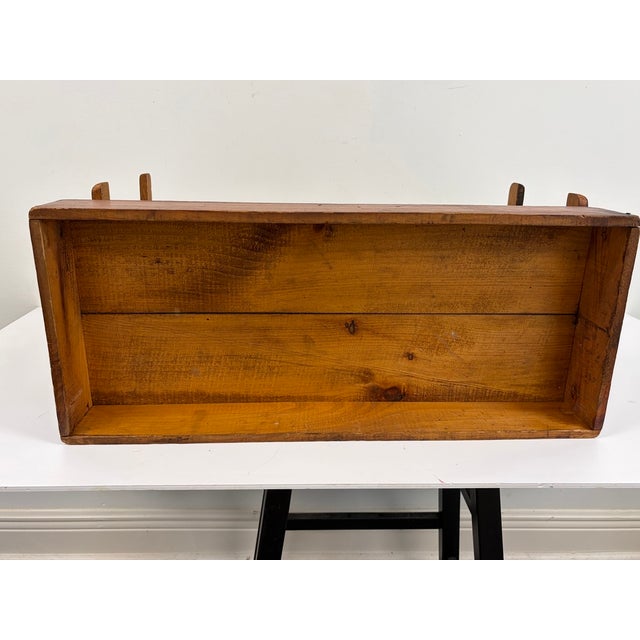 Early American Primitive Pine Lift-Top Storage Box | 19th Century Farmhouse Blanket or Document Box For Sale - Image 12 of 15