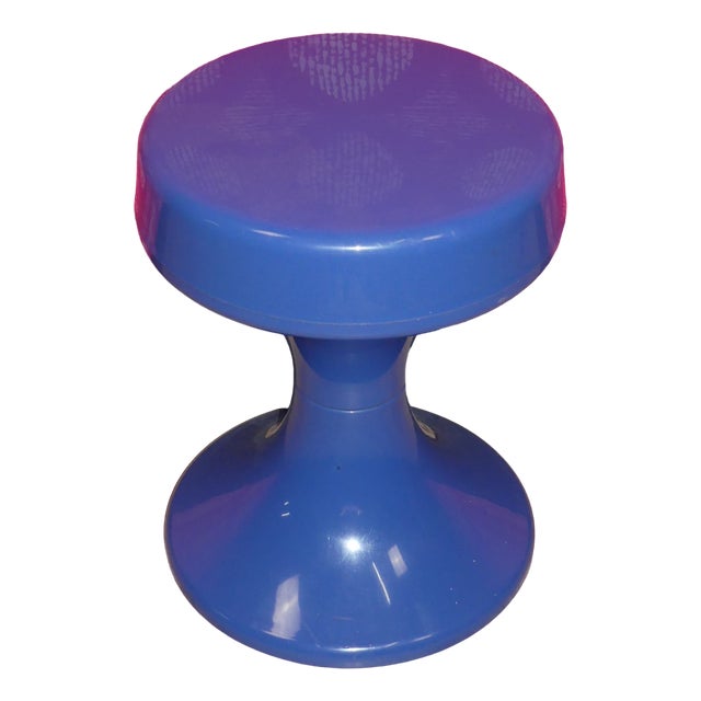 Vintage Bathroom Stool by Emsa Blau, 1970s For Sale