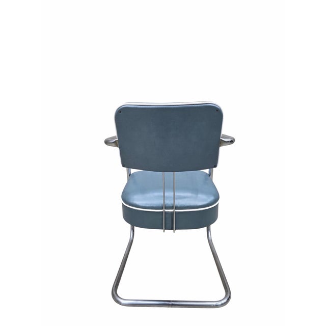 Mid 20th Century Art Deco Cantilever Chairs Newly Reupholstered - Pair For Sale - Image 9 of 11