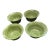 Tory Burch Spongeware Green Soup/Salad Bowls - Set of 4 For Sale