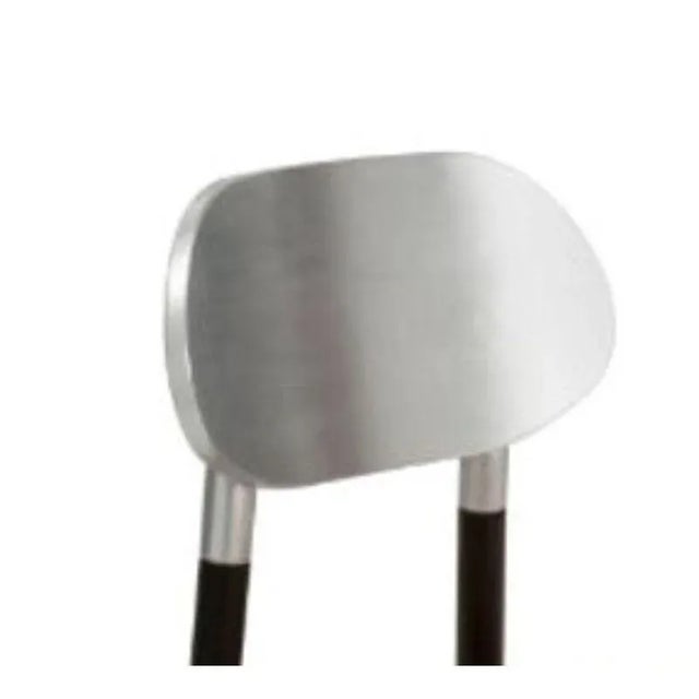 Contemporary Bokken Upholstered Chair in Black and Silver by Colé Italia For Sale - Image 3 of 8