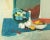 This is a large and colorful French still life by popular artist, Claude Lemeret. It is a signed and numbered limited...