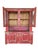 French Two-Part Kitchen Buffet in Red Paint, 1980s For Sale - Image 4 of 9