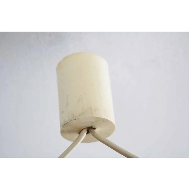 Danish Modern Teak Sisal Double Pendant Light Lamp from Temde, 1960s For Sale - Image 9 of 10