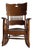 Late Victorian Oak Rocking Chair, Early 20th Century For Sale