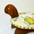 1970s Vintage Arts & Crafts Coastal Folk Art Needlepoint Cushion & Pine Turtle Footstool. For Sale - Image 10 of 16