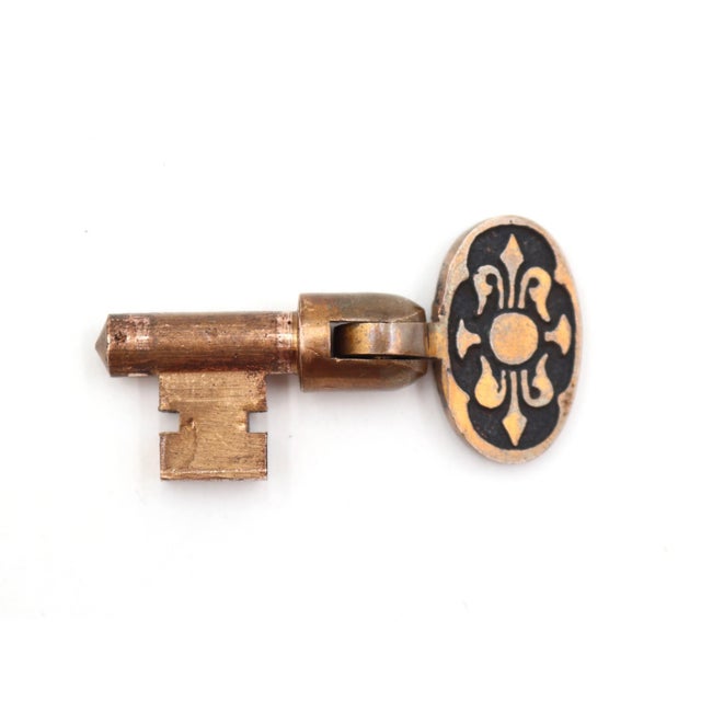 Pair of Antique Aesthetic Russell & Erwin Brass Pocket Door Locks For Sale - Image 11 of 12