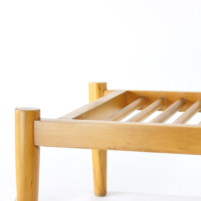 Vintage Plant Holder in Oak, 1960s For Sale - Image 4 of 8