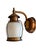 This copper lantern wall sconce is the perfect porch light for your entryway. The original copper has a great verdigris...