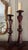 English 1990s Pair John Richard Oversized Aubergine Mercury Glass Tall Candlesticks 25” Hollywood Regency For Sale - Image 3 of 6