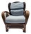 Vintage Mid-Century Bielecky Brothers, Rattan, and Wicker Wingback Lounge Chair For Sale